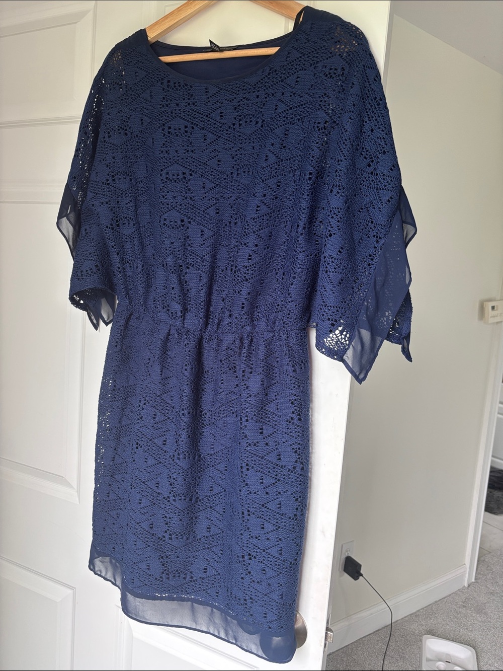 Women’s Navy Crochet Dress